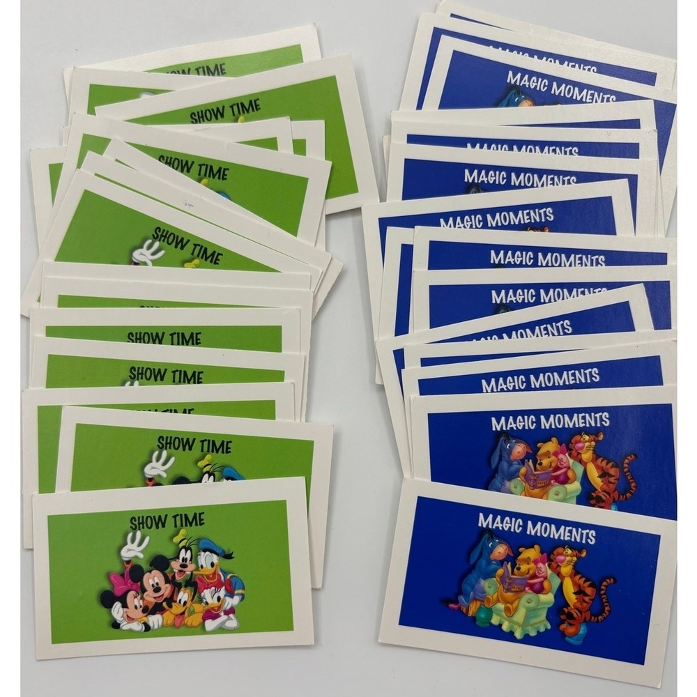 Magic Moments & Show Time Cards Replacement Lot – 2001 Monopoly Disney Edition